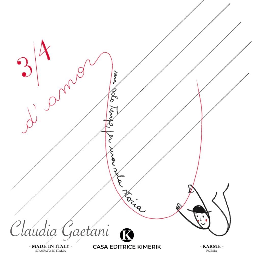 Book Cover: 3/4 d'amor di Claudia Gaetani - SEGNALAZIONE